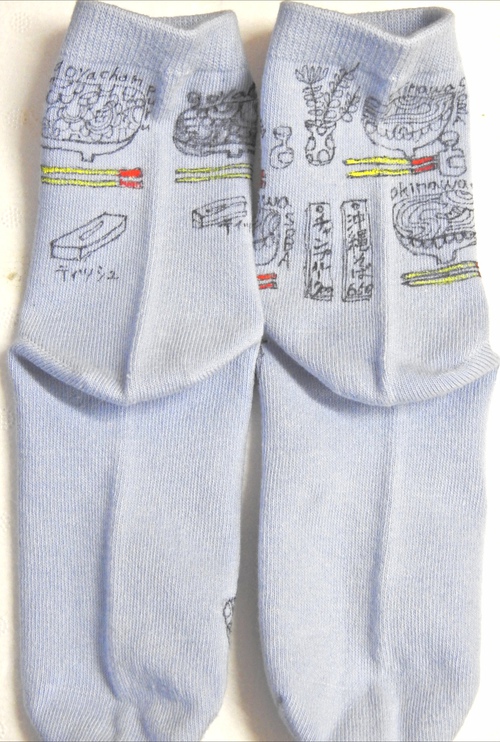 くつした画像とスリッポン画像