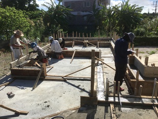 沖縄木造住宅 うるま市 増築 混構造 基礎工事４