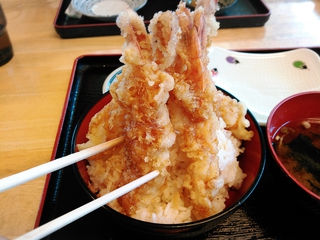 太陽(てぃーだ)さんのガッツリえびだけ天丼！！！