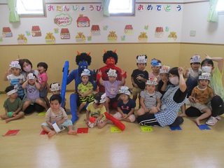 節分✨豆まき０・１・２歳児クラス
