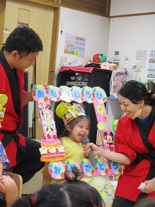 6月の誕生会＆七夕集会☆彡の様子