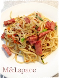 《朝食》ちょっと遅めの・・・❤沖縄そばで塩焼きそば 2016/02/13 11:33:24