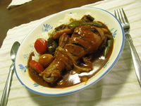 ビーフシチューならずチキンシチュー！