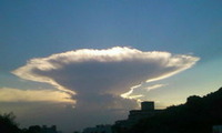 今日のきのこみたいな雲☆