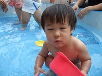 水遊びデビュー