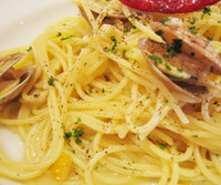 あさりのレモン風味パスタ
