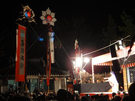 豊年祭にて不思議な光