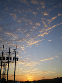 夕焼け 2011/12/07 18:52:17