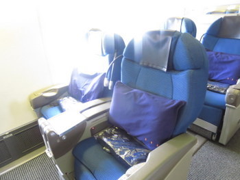ANA　関空→香港　NH873　ビジネスクラス　シート