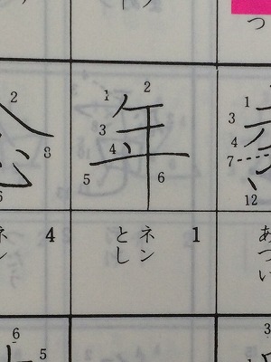 「年」の文字画の接筆検証！