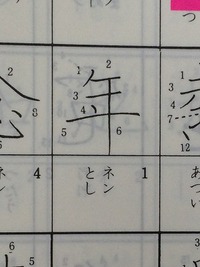 「年」の文字画の接筆検証！
