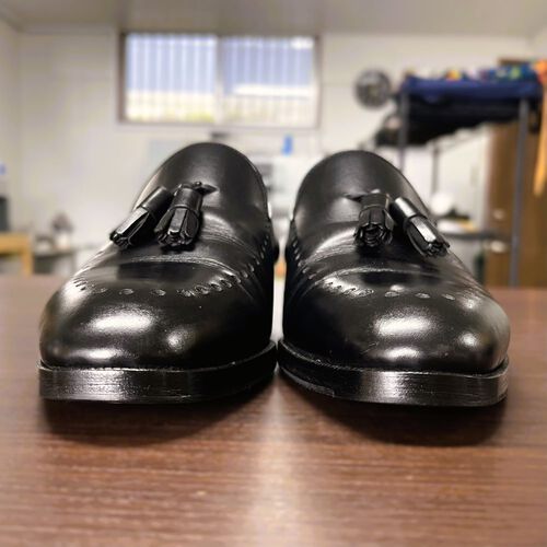 Berluti タッセルローファー ブラック 5 1/2 ベルルッティ Berluti（ベルルッティ）ホールカット タッセルローファーのトゥ