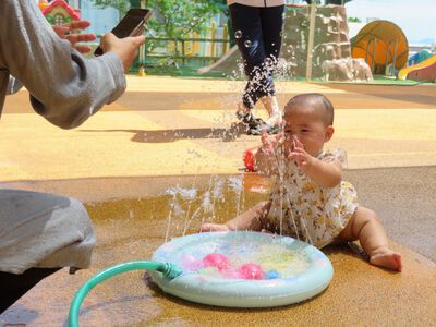 水あそび