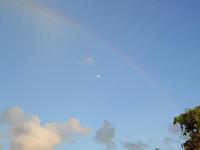 虹と月と夕日 2007/06/28 00:55:14