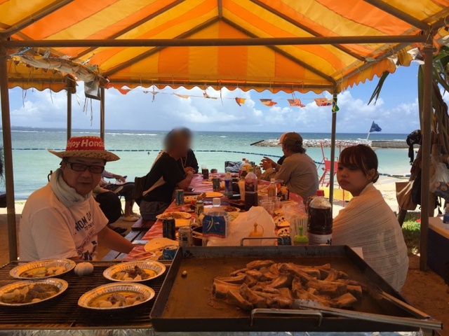 てぃーだブロガービーチbbqオフ会in北谷公園サンセットビーチ ちーかーの日記
