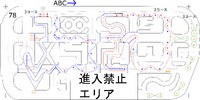 沖縄Motoジムカーナ5月大会コース図 - 2025