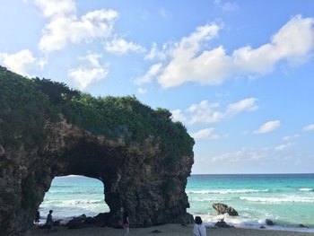 宮古島上陸中