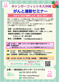 キャンサーフィットネス沖縄セミナー 2019/04/13 08:13:00