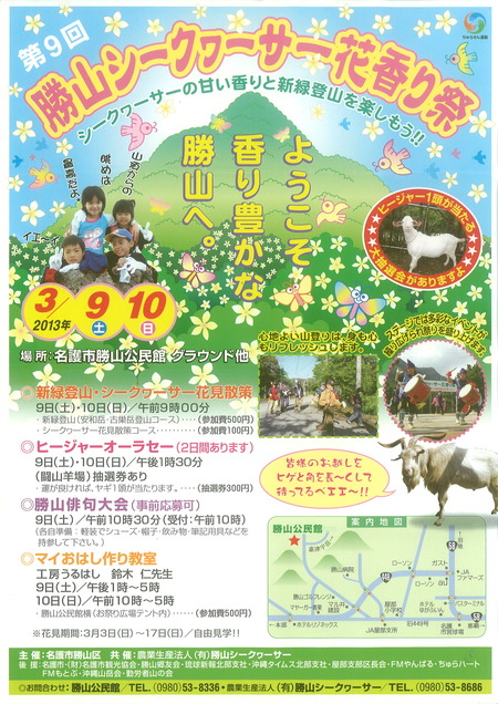 第9回　勝山シークヮーサー花香り祭が開催！！