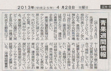 青果週間情報