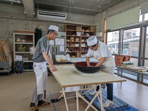 しらこばと蕎麦打ち会から(埼玉県）やって来ましたー