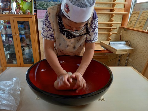 こてちゃんさいたまそば打ち倶楽部北本に、道場破り？