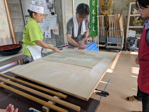 しらこばと蕎麦打ち会から(埼玉県）やって来ましたー