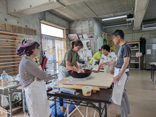 しらこばと蕎麦打ち会から(埼玉県）やって来ましたー