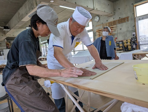 4月のそば打ち会(^^♪富山県　やつおそば大楽