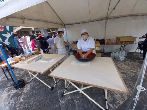7月5日は名護の日(^^♪そば打ち倶楽部も参加　　　　　　　　　　　　ヽ(✿ﾟ▽ﾟ)ノ