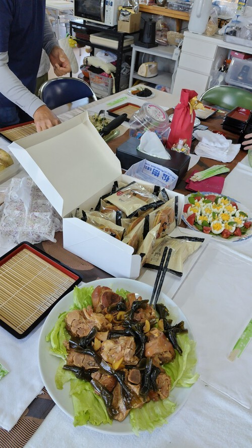 3月のそば打ち練習会・昇段・初段合格祝い