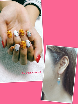 ネイルとピアス♪