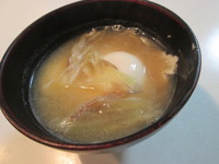 みょうがの味噌汁