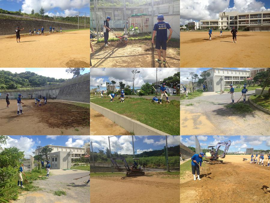 大里南小学校清掃作業：2014年8月24日（日）