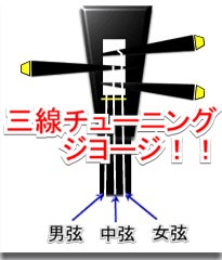三線のチューニング 三線 楽器工房 まちだ屋