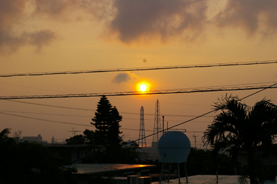 綺麗な夕日でした