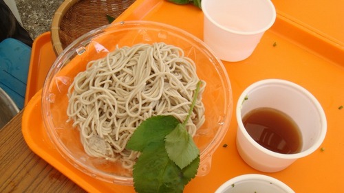 大宜味村でのソバの試食会