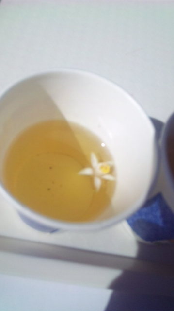 いのしし汁とシークヮーサー花茶
