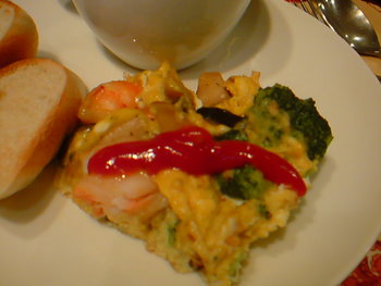 アホ＆オニオングラタンスープの夕飯