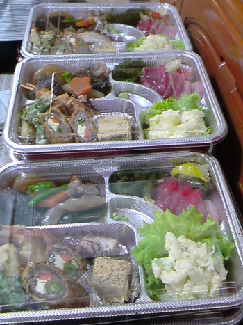最高賞のお祝い膳。