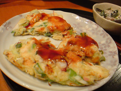 丸くないたこ焼きで夕飯♪