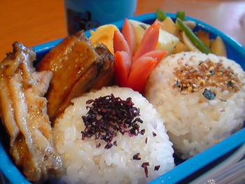 たんかん狩りのお弁当。