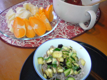 山形名物☆「だし」もどきで朝ごはん