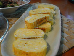 だしまきたまごの朝ごはん。