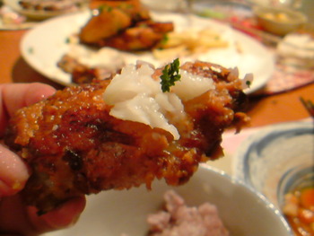 鶏手羽の香味揚げ。