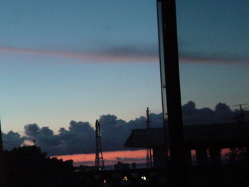 昨日の夕焼け空。
