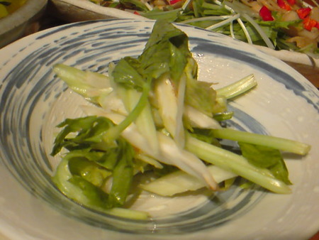セロリの甘酢漬け