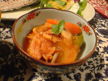 秋刀魚の開き☆梅にんにくペーストのせ。