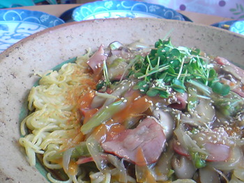 冬休みのお昼ごはん。