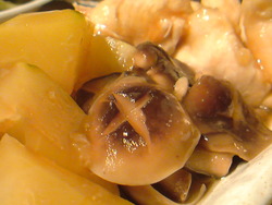パパイヤと鶏ササミの治部煮。